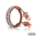 Glamorous Rose Gold Bracelet with Crystal Accents - Chinta Jewellery Store