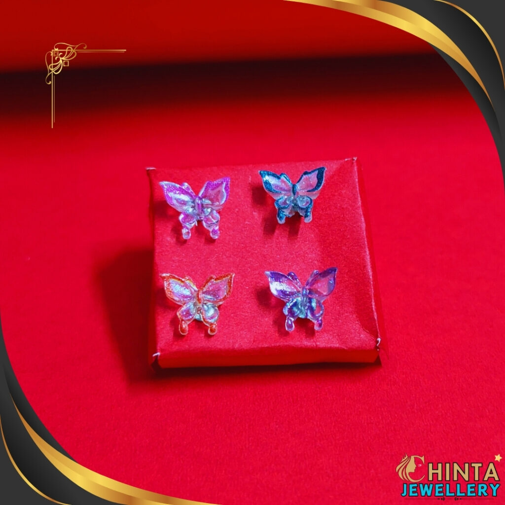 Delicate Butterfly Stud Earrings Set for Women - Chinta Jewellery Store