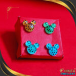 Playful Mickey Mouse Stud Earrings Set (4 Pairs) - Chinta Jewellery Store