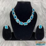 Elegant Blue Necklace and Earring Set for Women - Chinta Jewellery Store