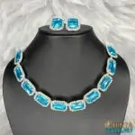 Elegant Blue Necklace and Earring Set for Women - Chinta Jewellery Store