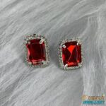 Glamorous Red Necklace and Earring Set - Chinta Jewellery Store