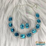 Elegant Blue Necklace and Earring Set for Women - Chinta Jewellery Store