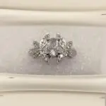 Silver-Tone Ring with Crystal Butterfly Motif - Chinta Jewellery Store