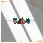 This playful set of 4 stud earrings features adorable fruit designs: a heart-shaped fruit, a pear, and two apple variations. Perfect for adding a touch of whimsy to any outfit!