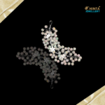 A stunning tiara featuring delicate lace and shimmering pearls, perfect for adding a touch of royalty to weddings, proms, and grand celebrations.